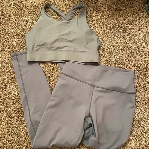 Fabletics  Matching Grey Workout Set