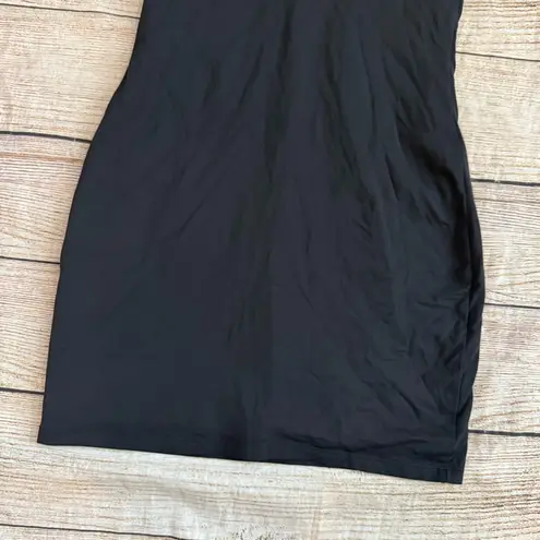 Babaton Aritzia Contour V-Neck Black Mini Dress Sz Medium Sleeveless Bodycon