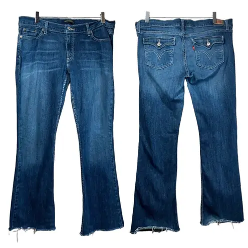 Levi's Levi’s Women’s Jeans 524 Superlow Raw Hem Bootcut Low Rise Size Junior’s 17M