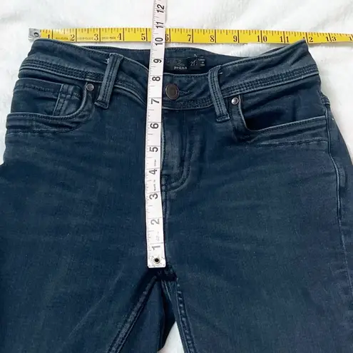 prAna Low Rise Skinny Jeans Medium Wash Stretchy Women’s Size 2 Solid Blue