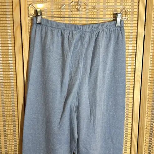 Vintage Two Piece Light Blue Pajama Set JE Morgan Top La Dees Bottoms XL Size L