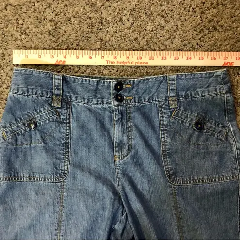 Christopher & Banks Christopher Banks Capris Womens 10P Used Denim Convertible Legs