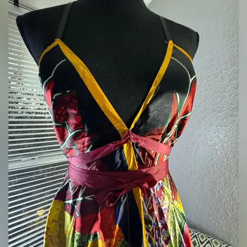 “Vestido Bohemio de Estilo Único Yellow Size M