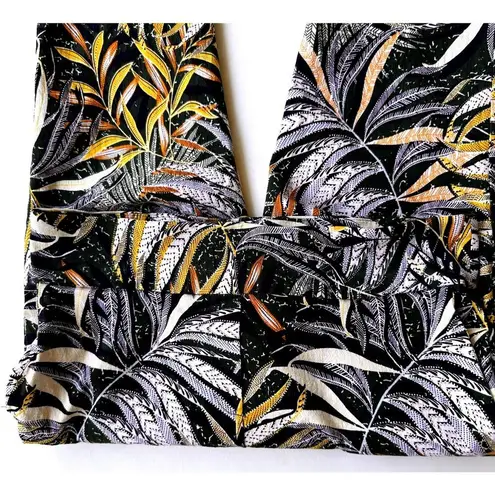 Jules & Leopold Jules Leopold Pant SP Small Petite Pull On Ankle Black White Gold Leave…