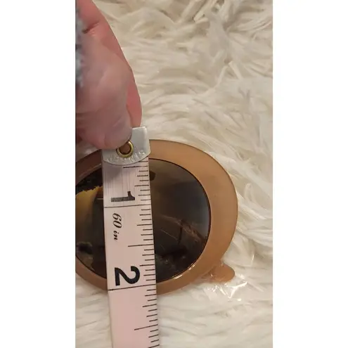 Frye and Co. Women's Oval Sunglasses New *cosmetic tint defect Tan