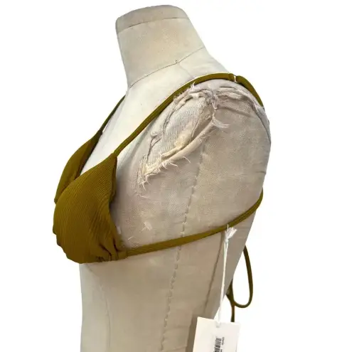 Vitamin A Sol Bikini Top Matcha Variegated EcoRib Size 8 / Medium