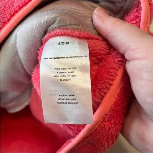 Free Country Womens Size Small Pink Fleece Pullover Jacket Winter Long Sleeve