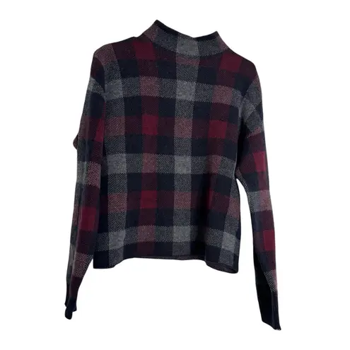 NAADAM Checkered Turtleneck Sweater Size XS