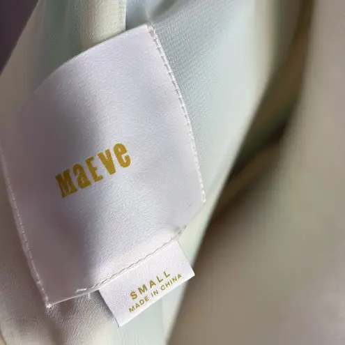 Maeve Anthropologie Color Block Geometric Maxi Dress Sleeveless Size Small