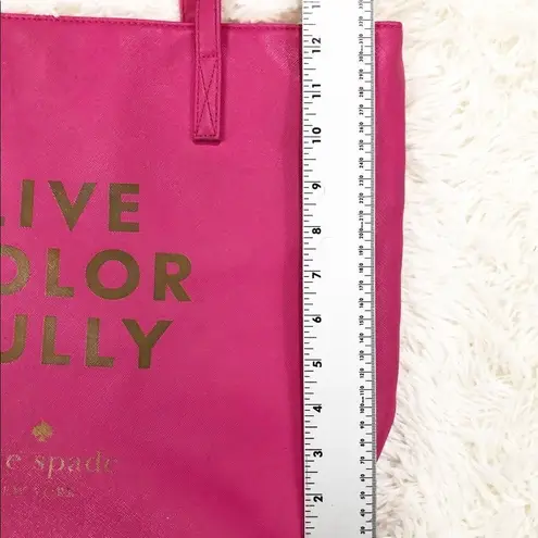 Kate Spade  Live Colorfully Pink Tote Bag