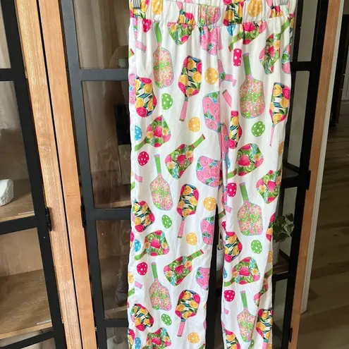 Show Me Your Mumu Pickeball pajamas set pants button down long sleeves top colorful bachelorette