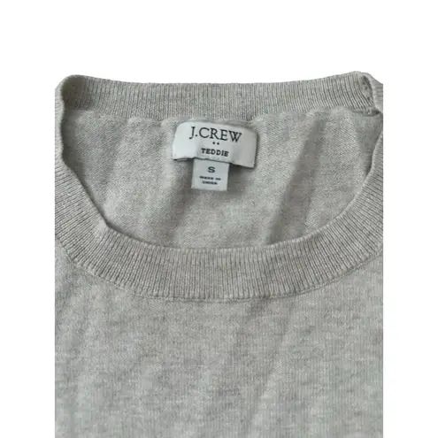 J CREW Cocktail Teddie Gray Sweater Size Small