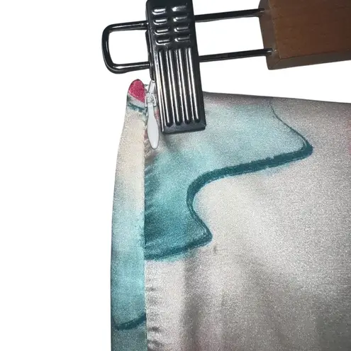 Kim Shui NWT Pink Silky Floral Cutout Bustier Top & Pink Silky Floral Midi Skirt