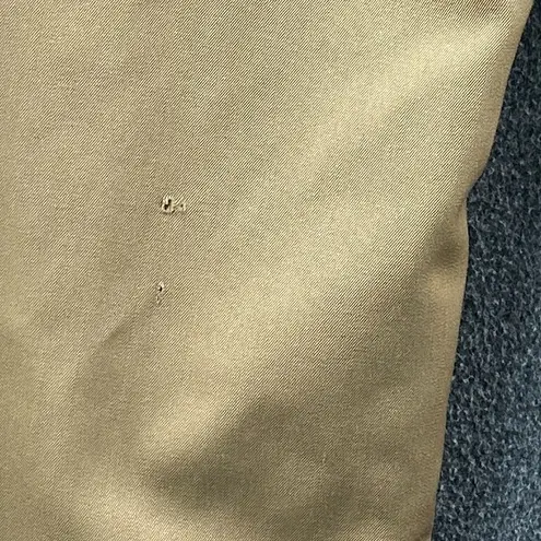 Women's 100% Wool Wide Leg Pant Size 12 Tan Satin