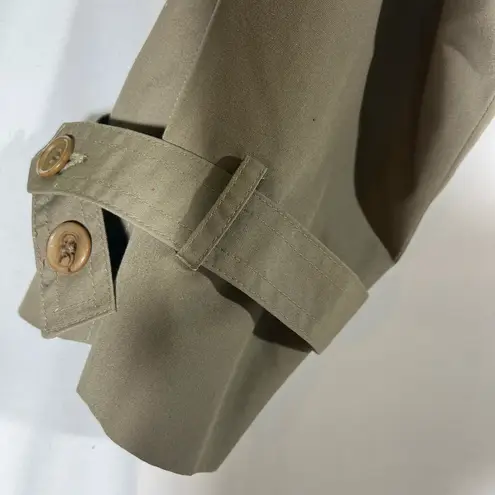 Gallery J Double Breasted Classic Women’s Trench Coat W/Lining Sz 9/10 Tan NEW