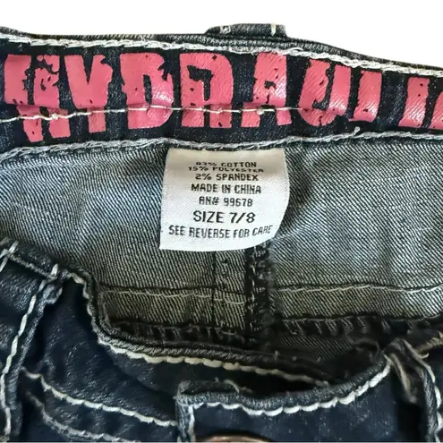 Hydraulic Retro Low Rise Embroidered Capri Denim Jeans Size 7/8 - Image 10