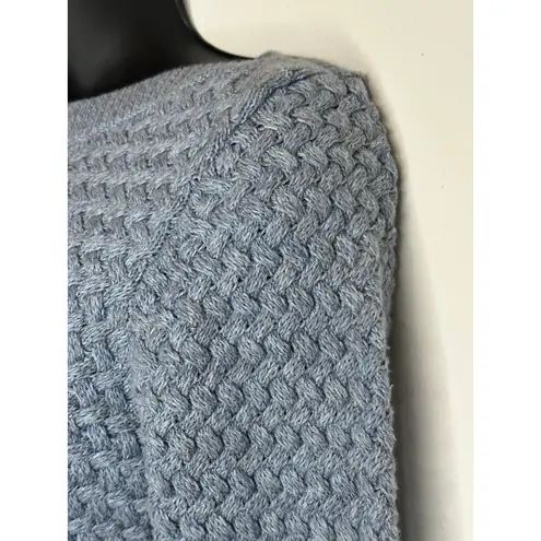 L.L. Bean Women's Basketweave Boatneck long sleeve Sweater light blue size XS