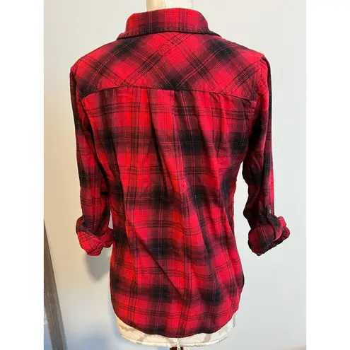 Magellan outdoors Classic Fit Roll Tab Sleeve Flannel XS
