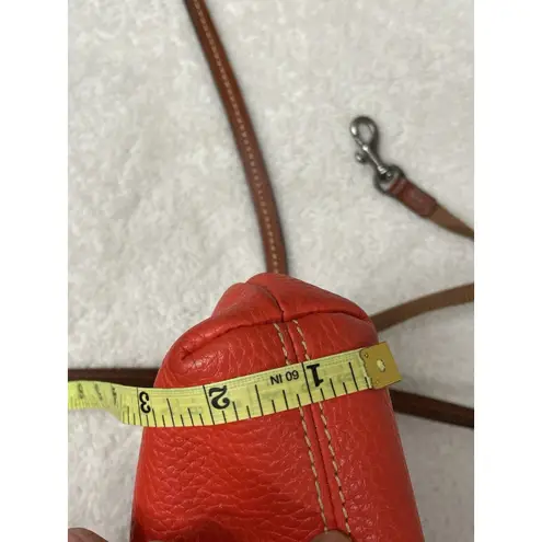 Dooney & Bourke  Ginger Pouchette Crossbody Pebble Leather RED/ORANGE - Image 14