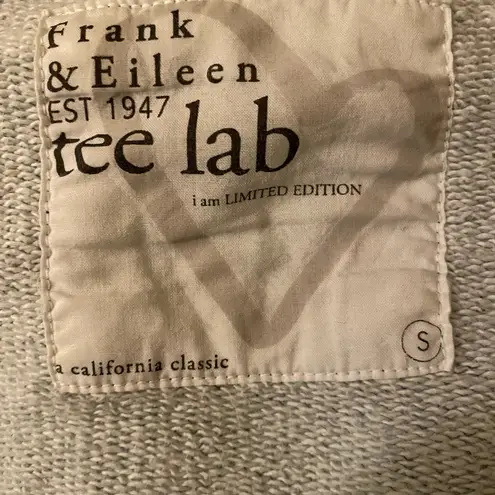 Frank & Eileen Rare Graphic Doodle Patterned Grey Hoodie Silver