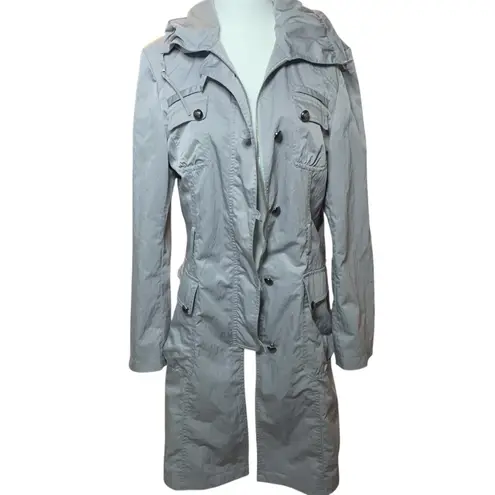 Miu Miu • jacket gray trench coat size 6