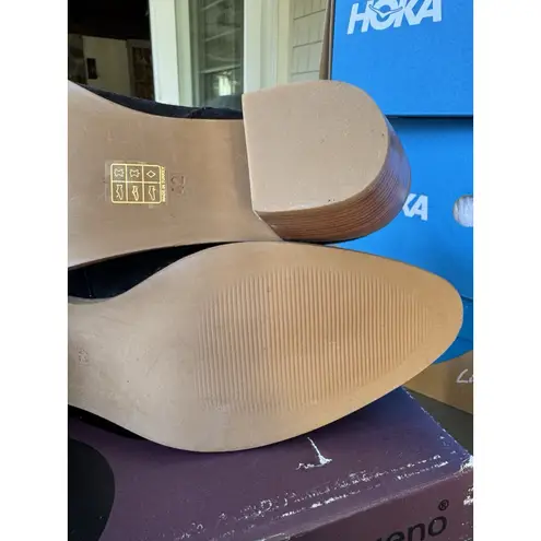 Bueno Womens Veronika Bootie Size EU 42 US 11 Black Suede Leather Ankle NIB