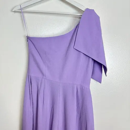 Dress the Population Tiffany One-Shoulder Jumpsuit in Wisteria Size Medium