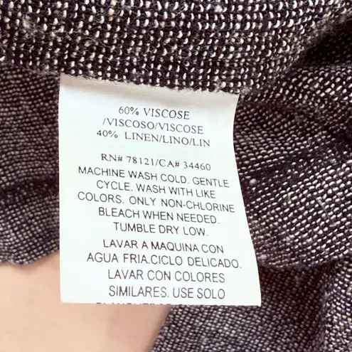 Eileen Fisher  Textured‎ Linen Blend Oversized Jacket Lightweight One Button, L