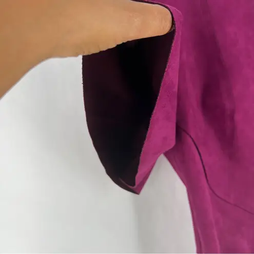 CQ by CQ Elegant Purple Faux Suede Mock V