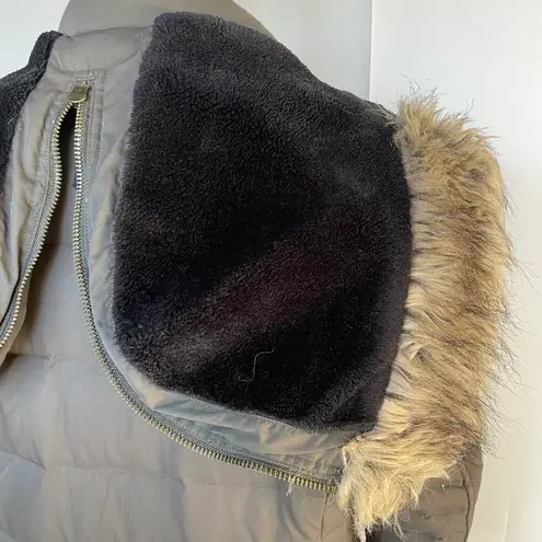 Alexander McQueen McQ army green duck down feather quilted puffer coat IT46 US10