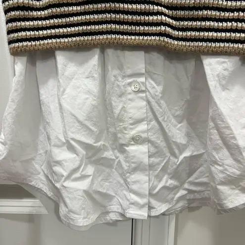 Veronica Beard Black Multi Spear Mixed Media Vest Size XS $498