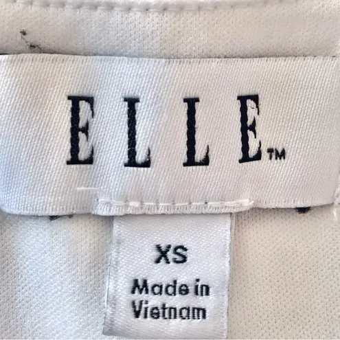 Elle White, Black Red Pink Green & Yellow Polkadot Floral Sleeveless Dress.