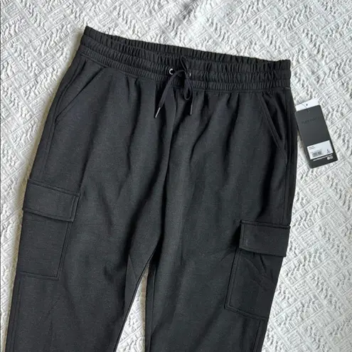 90 Degree By Reflex Black Cargo Jumpsuit Relaxed Fit Size L