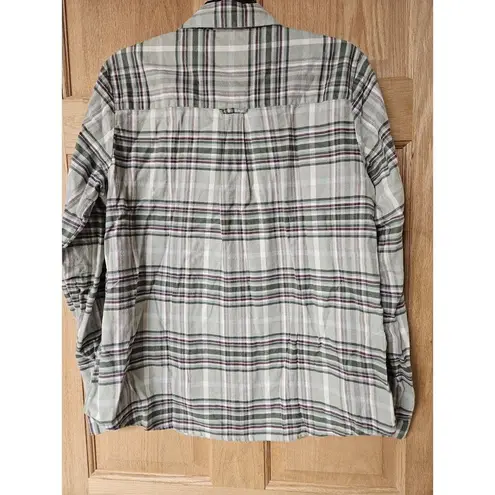 Orvis  Womens Plaid Large Button Dowm‎