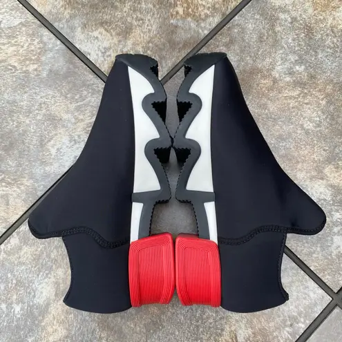 iRi WES I Neoprene Low Top Platform Sneaker Size EU 36 US 6 Black Red White