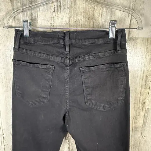 Frame Le High Straight Jeans – Film Noir Black – Size 28 – High Rise – MSRP $238