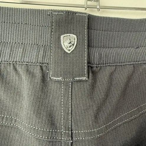 Kuhl Strattus Pants Wrinkle Free Air Fabric Ruched Leg Black Size 2