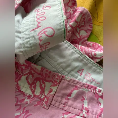 Lilly Pulitzer  She’s Like A Fox Buttercup Shorts, Size 4