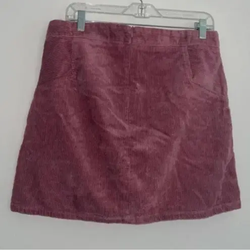 a.n.a ✅ Mauve Purple Corduroy Striped straight Skirt Neutral Basic Staple