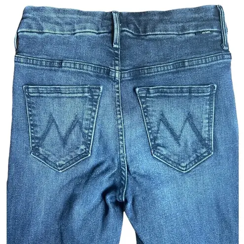 MOTHER The High Waisted Looker Jeans Black Hawk Size 24