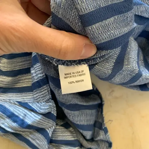 Drew NWT $166 Sz Large Blue/White Flowy Blouse SzL