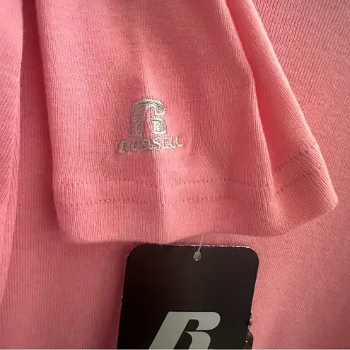 Russell Athletic  Pink Long Sleeve V Neck T Shirt