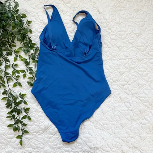 Everlane  The V-Neck One-Piece Blue Sz M