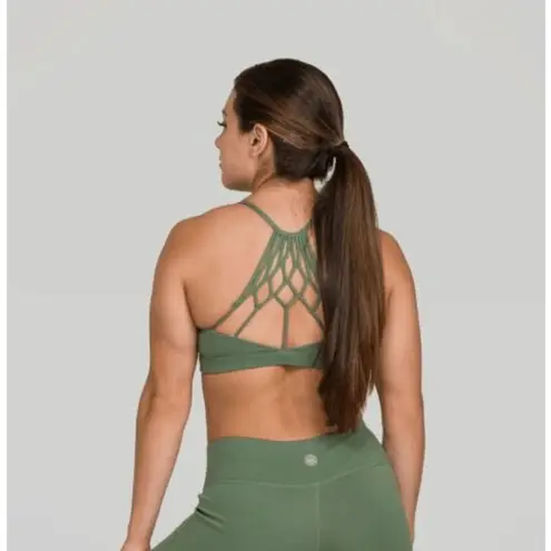 IAB MFG NWT 'Namaste' Strappy Sports Bra in 'Hunter' Green Medium