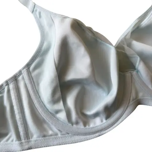 NWT Delimira Full Coverage Light Blue Bra 40C Underwire W681A Pastel Mesh Size undefined