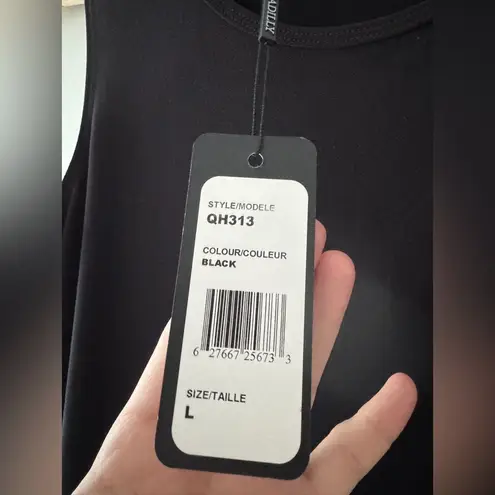 NEW!! Picadilly Canada Black Sparkle Rhinestone Tank Top Size L