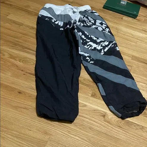 Nike  Black and Gray Joggers with Geometric Design - Image 1