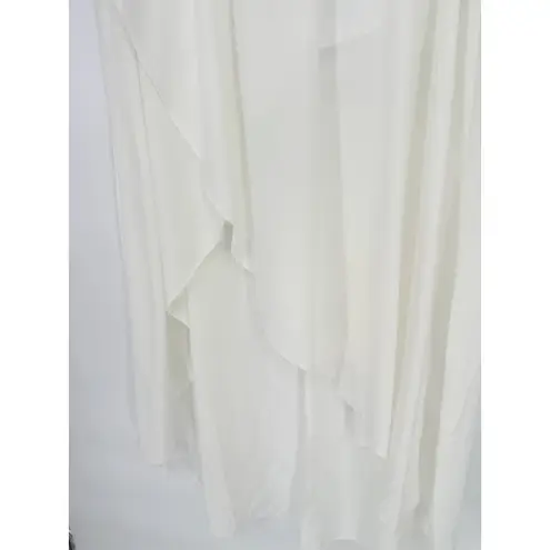 Halara Women’s Breezeful Skirt Large High Waisted High Low Ruffle 2-in-1 Flowy