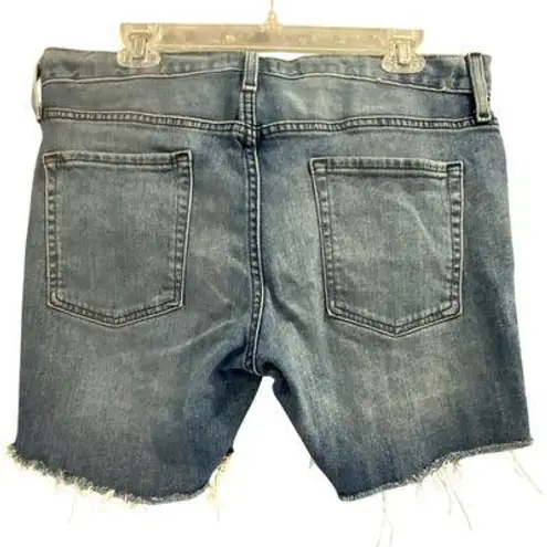 🍂 Five Four Denim Shorts Frayed Hem Button Fly Blue Wash Slim Fit W33 Size 33