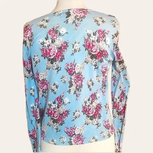 Pins & Needles floral cardigan sweater Blue Size M